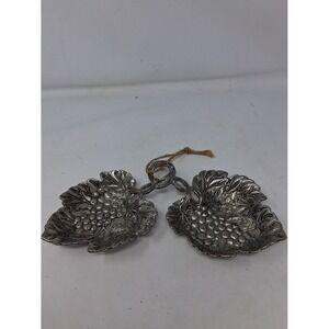 Studio Silversmiths Grapevine Leaves Candy Dish Silver Plated. W